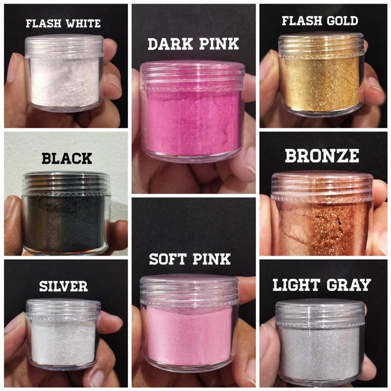 

Edible Luster Dust 5gr dan 10gr Bubuk Glitter untuk cake atau minuman / Shimmer Cake Decoration / Lustre Dust