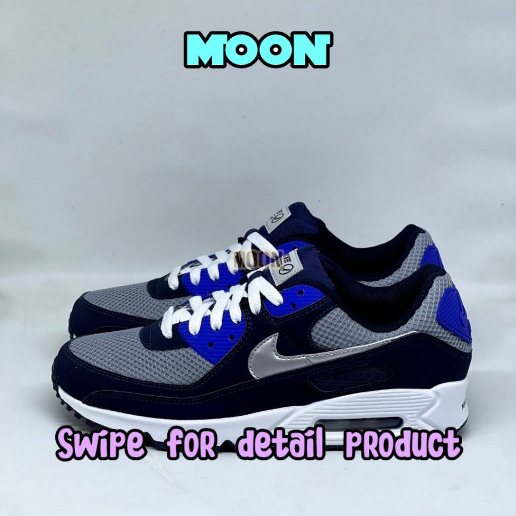 NIKE AIR MAX 90 SE MENS MIDNIGHT NAVY SNEAKERS ORIGINAL RESMI