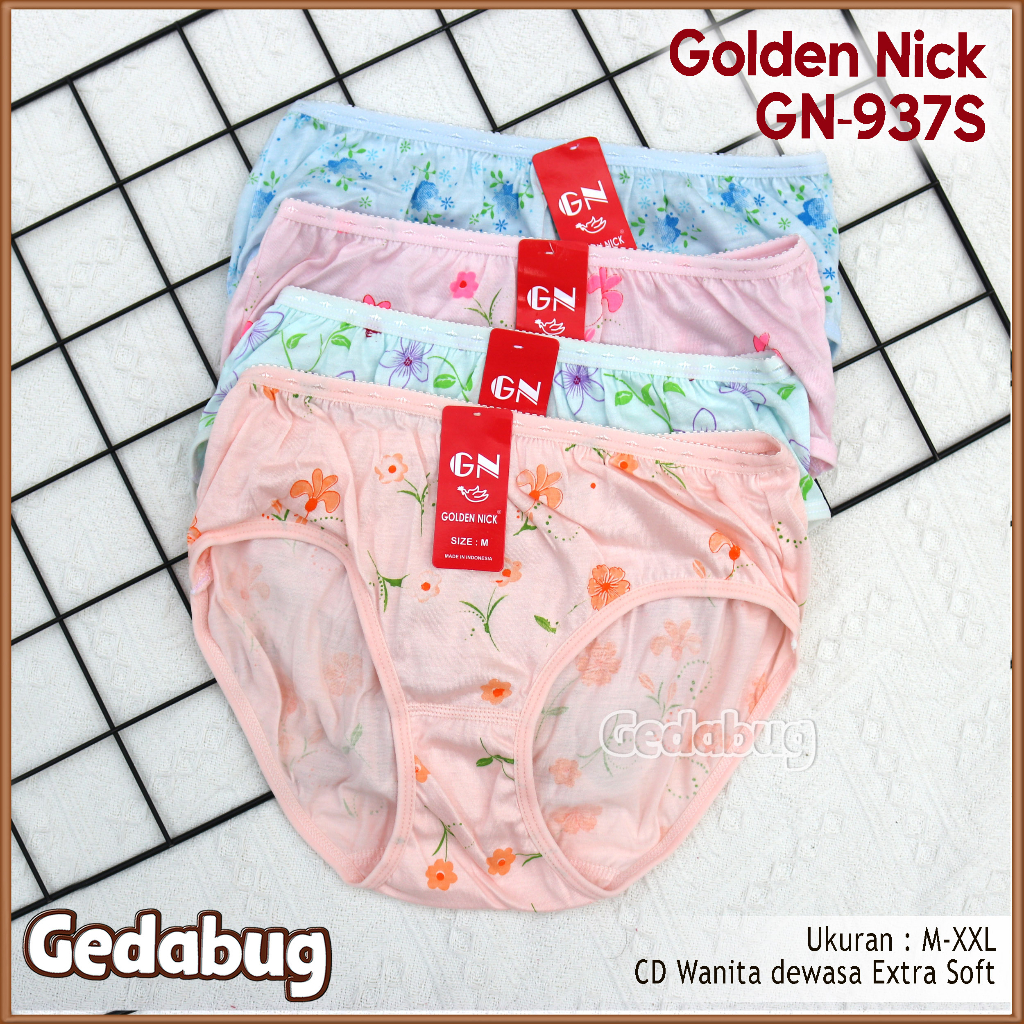 12 Pcs - CD Wanita GOLDEN NICK 937S Sablon/Print / Golden Nick Sablon | Gedabug