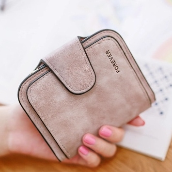 DOMPET LIPAT WANITA KEKINIAN MURAH LUCU SIMPLE BRANDED IMPORT BATAM PREMIUM KULIT PINK KOIN PENDEK KECIL REMAJA CEWEK ODABA WA665P3 MINI KOREA SLOT KARTU RESLETING