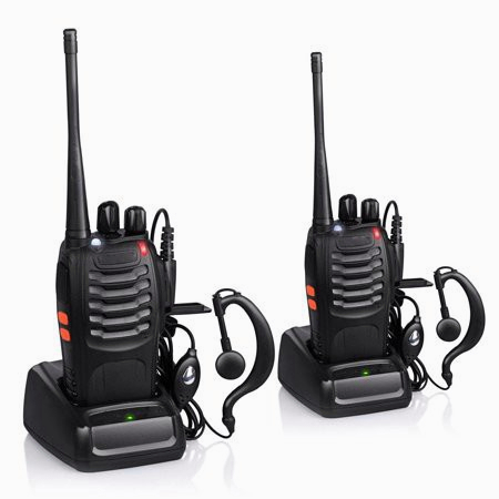 Walkie Talkie  888S Waterproof Portable Walky Talky Jarak Jauh 10km(Max) 2 Way Radio Walkie Talkies HT Handy Talky Radio Set With Charger / Headset Walkie Talkie BaoFeng 888S Waterproof Portable Walky Talky Jarak Jauh 10km(Max) 2 Way Radio Walkie T