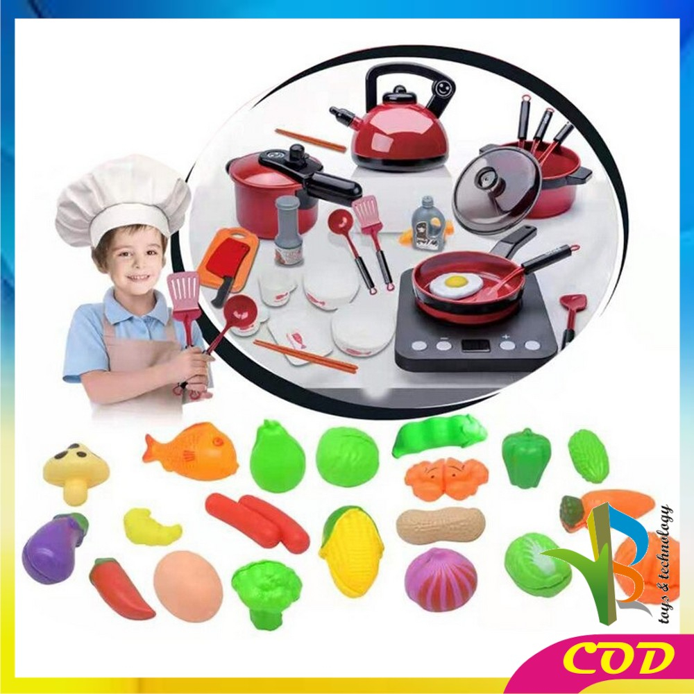 RB-M93 Mainan Alat Dapur Kitchen Set ISI 36PCS / Mainan Anak Perempuan Masak Masakan