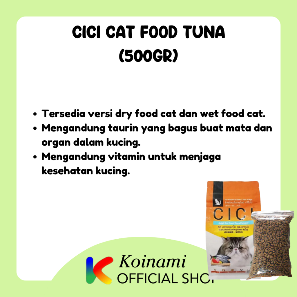 Cici Cat Food Tuna 500gr REPACK - Makanan Kucing - Cat Food