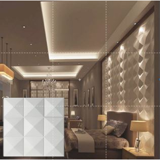 PROMO - TERMURAH WALL PANEL 3D PVC 30X30 WALLPANEL 3D WALLPAPER DINDING / WALL PANEL 3D DINDING PVC