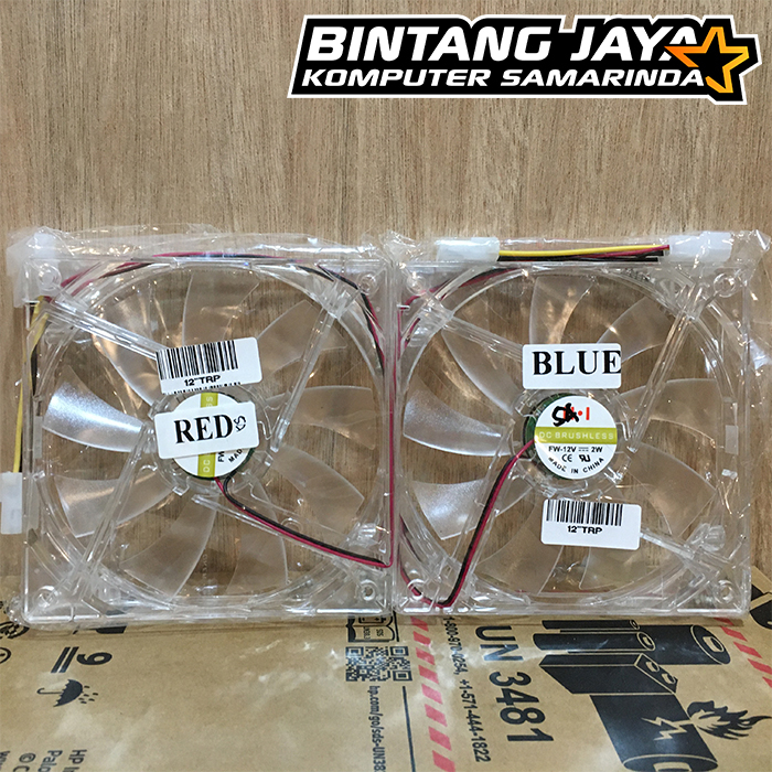 Fan Casing PC Transparan LED 12 cm