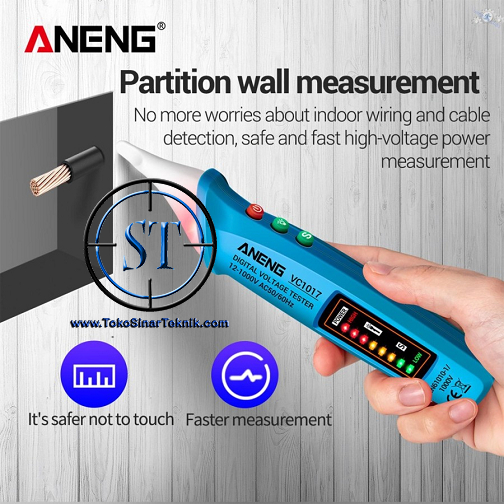 ANENG Test Pen Alert Detector Tespen Non Contact AC 12-1000V Voltage Tester Electrical LCD Display VC1017