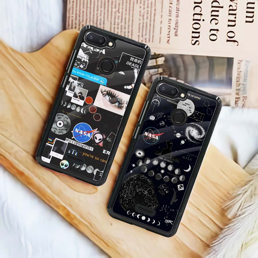 (MT31) Case Kilau Redmi 6 | Redmi 6A | Casing Hp Xiaomi | Pelindung Smartphone Seven Case | Nasa