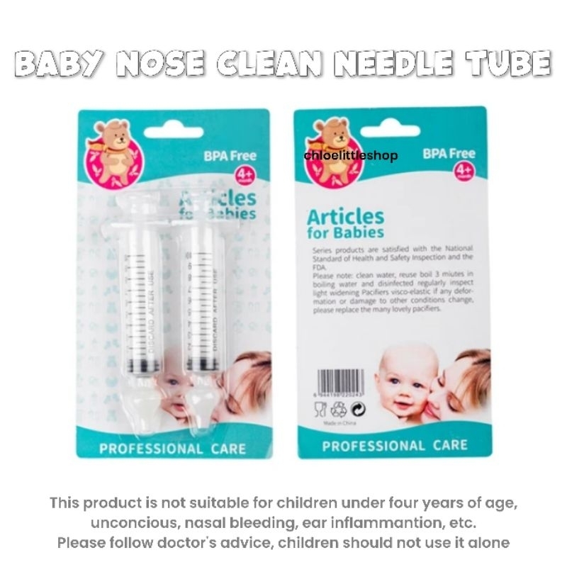 Baby Nose Clean Needle Tube / Alat Cuci Hidung Bayi