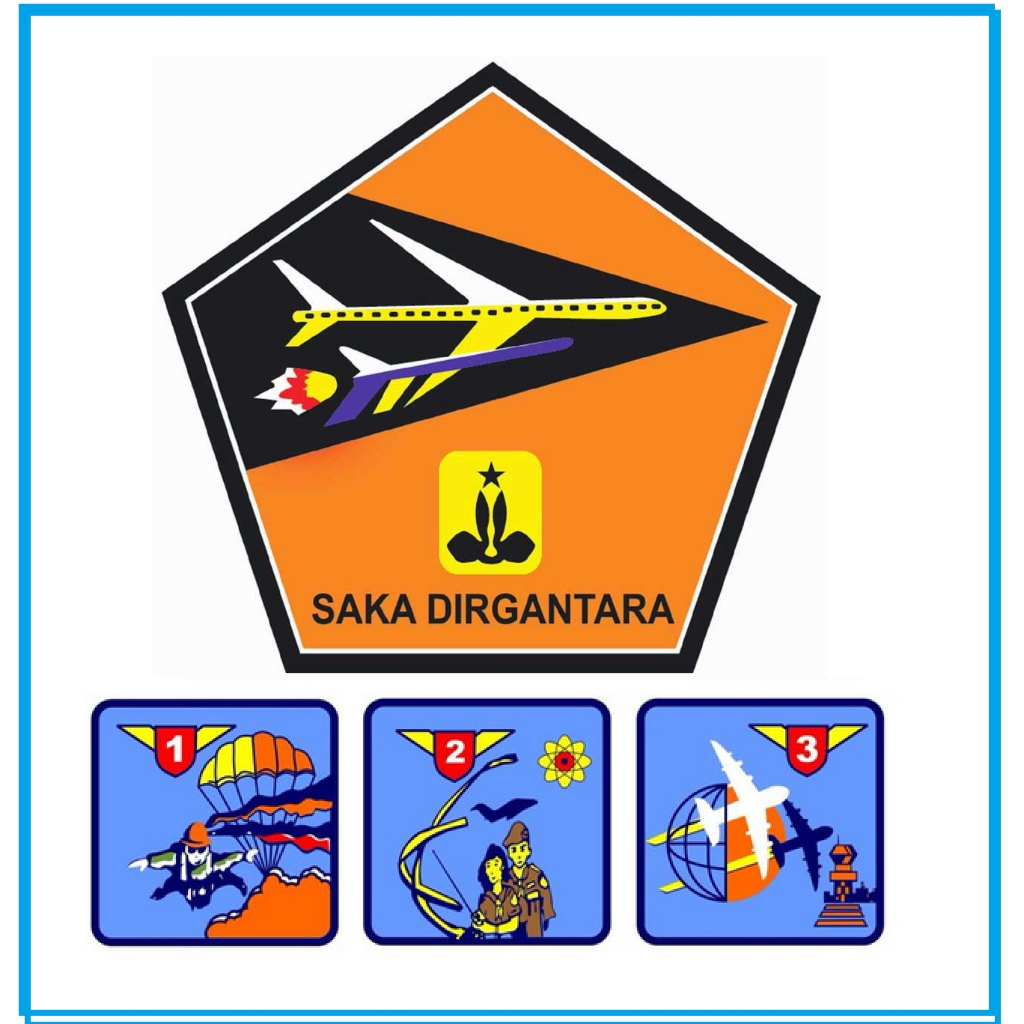 Badge Saka Dirgantara &amp; Krida (bordir)