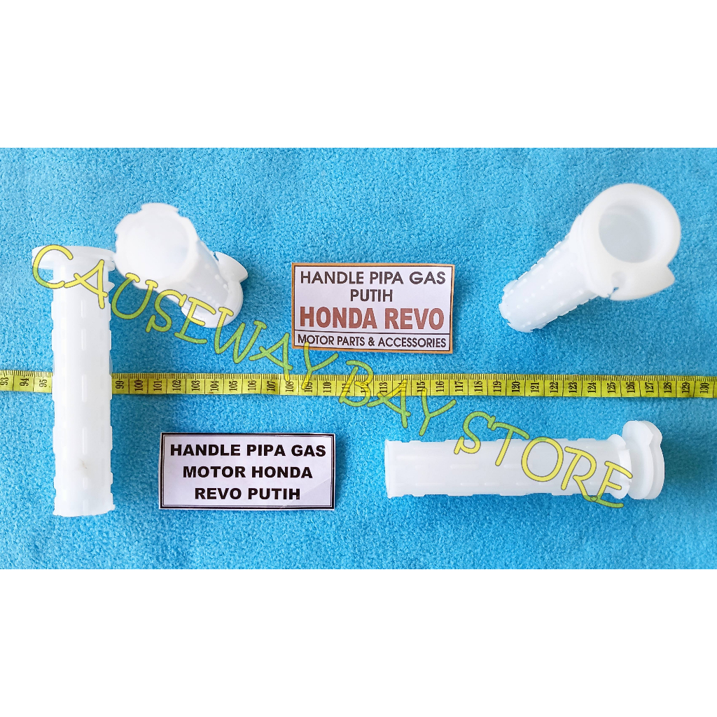 HANDLE PIPA GAS MOTOR HONDA REVO PUTIH