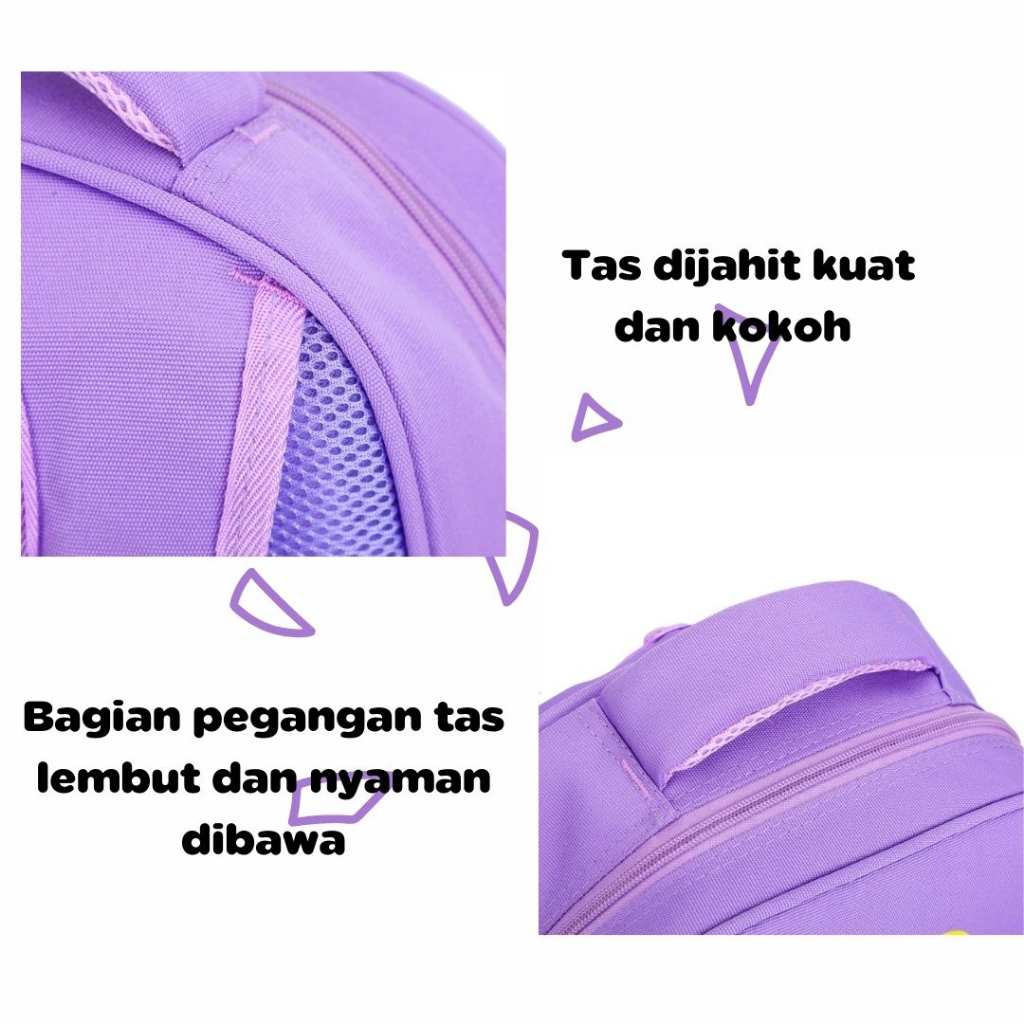 [MONA] Tas Ransel Anak Sekolah Lucu dan Imut Berbagai Karakter Kualitas Import Premium -M0220