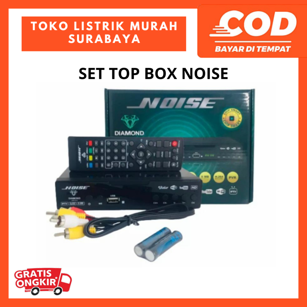 SET TOP BOX TV DIGITAL NOISE DIAMOND HIJAU /HITAM / Set Top Box Noise Diamond DVB T2 01 Receiver TV STB Full HD