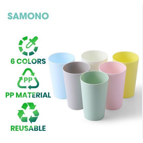 Promo Set ALAT MAKAN Isi (6 Pcs ) Plastik Microwave Plastik BPA Free Reusable Warna Warni High Quality