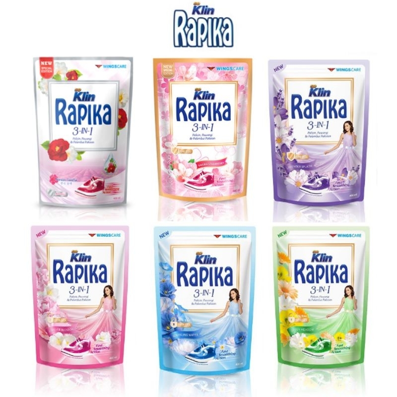 RAPIKA 3-In-1 PELICIN PAKAIAN 400ML All Varian