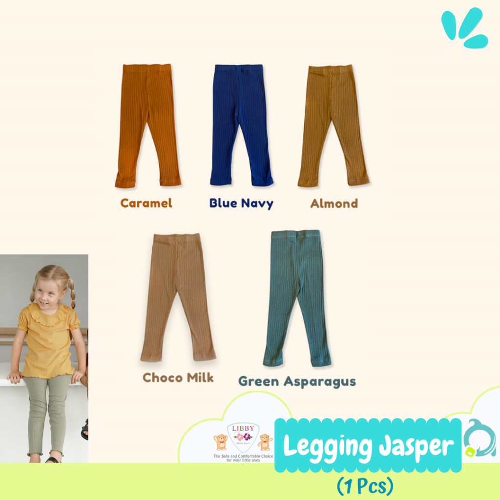 LIBBY Legging Curly | Jasper Earth Color 0-6 Tahun (1 pcs/pack)