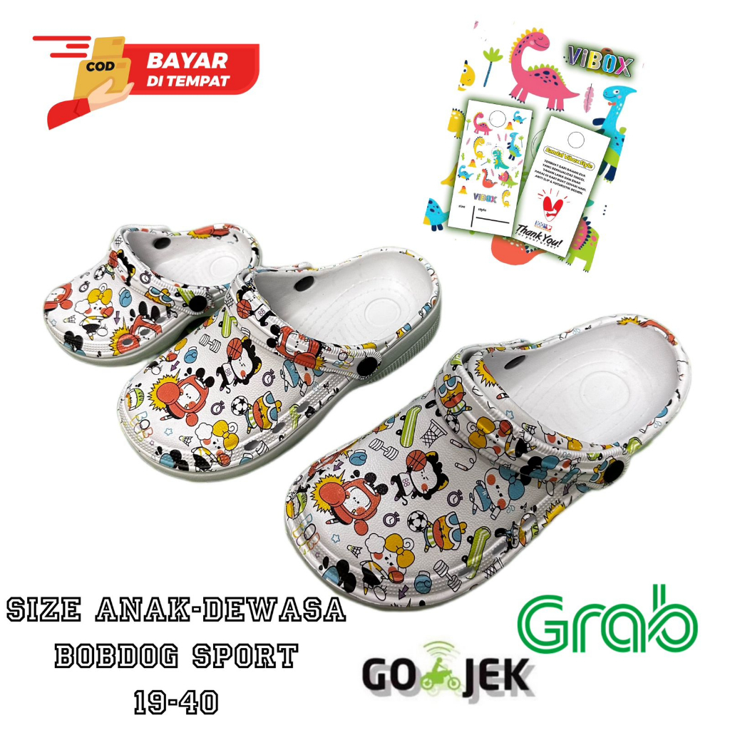 New Motif VB09 Sandal Terbaru/Sandal Model Crocs Perawat Karakter Anak/Sandal Baim /Sandal Kodok Anak Dan Dewasa BY MITRA