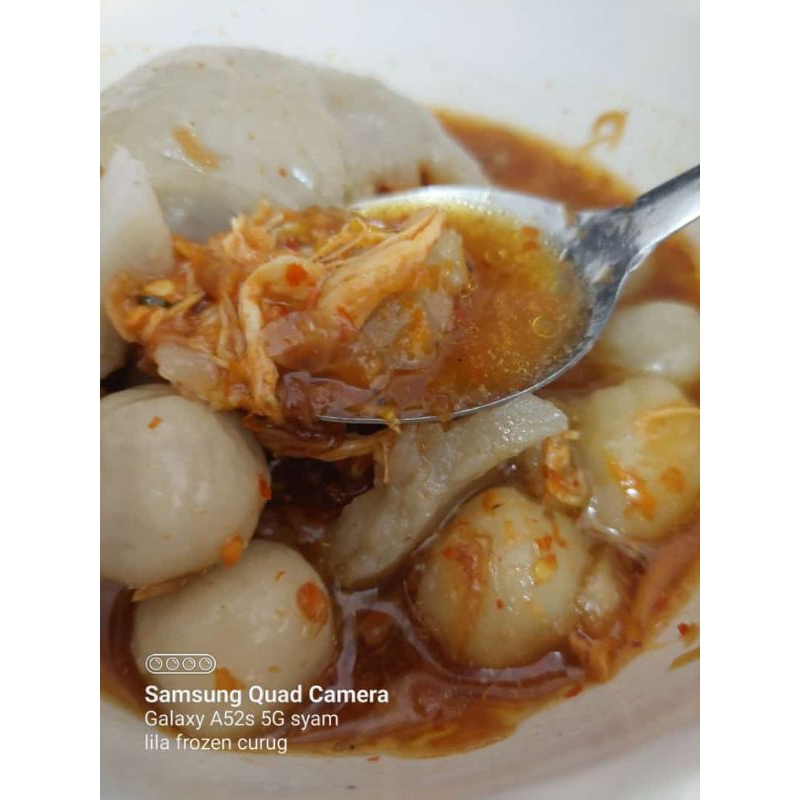 

Cilok Kuah isi ayam mercon