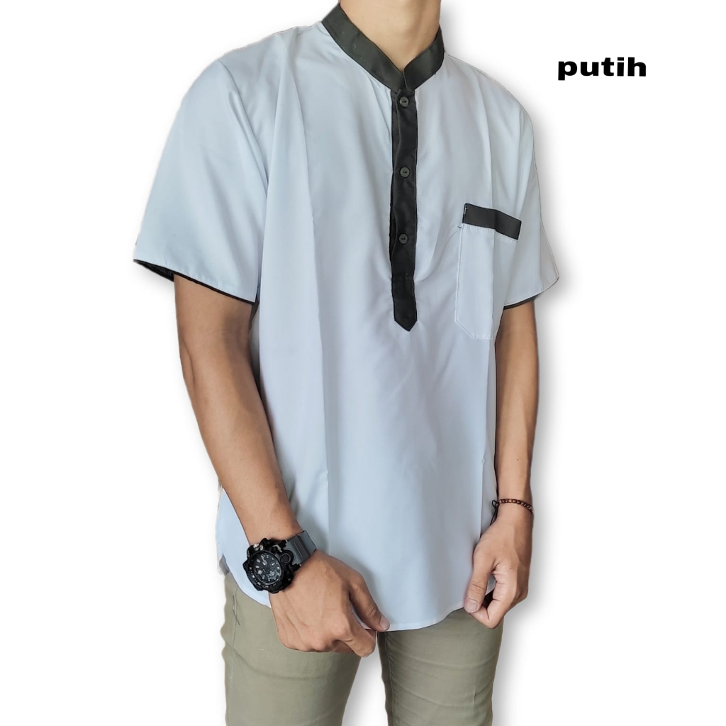 Baju_pria Kurta polos size M L XL XXL