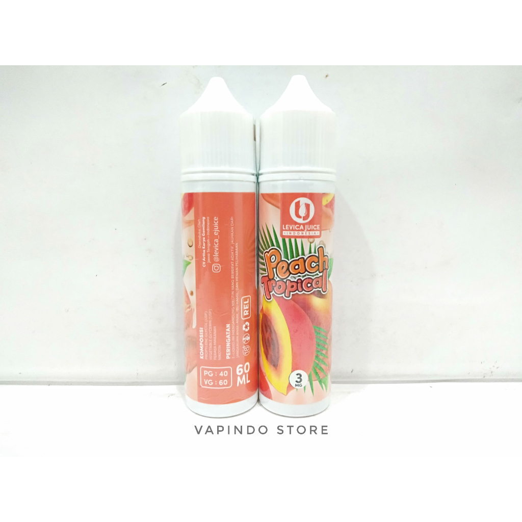 LEVICA PEACH TROPICAL 60ML 3MG BY LEVICA JUICE