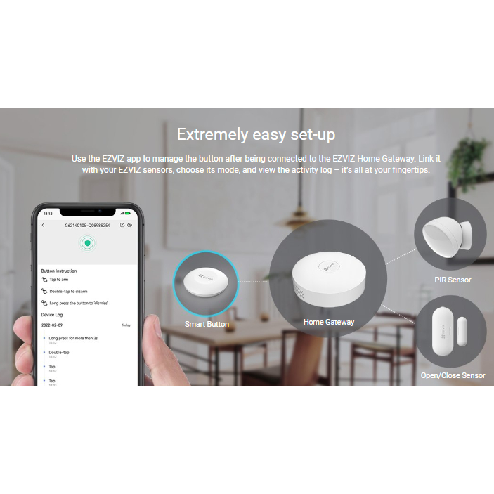 EZVIZ T3C SMART BUTTON SENSOR CONTROL AND EMERGENCY BUTTON FOR EZVIZ