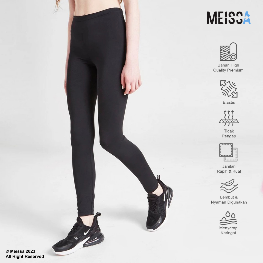 Legging Panjang Spandek Premium Lejing Legging Olahraga Senam Legging Std &amp; Jumbo  Tebal Meral Elastis