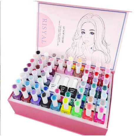 1 SET kutek Uv Gell Merk Rysal isi 60 PCS 12ml Kutek Uv Gel, Nail Polish, Cat Kuku No 1 - 60