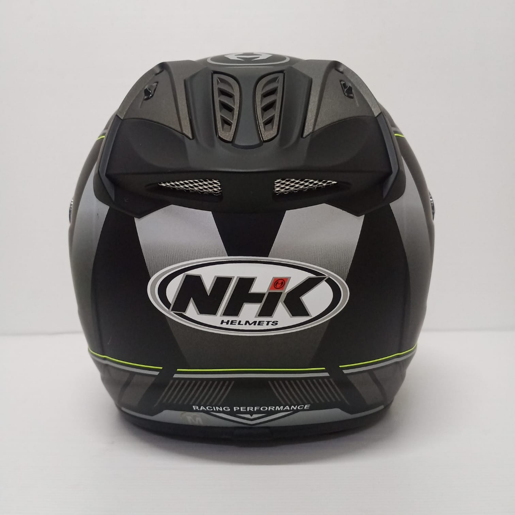 NHK HELM R6 WAVE BLACK SILVER DOFF R-6 SINGLE VISOR MOTIF