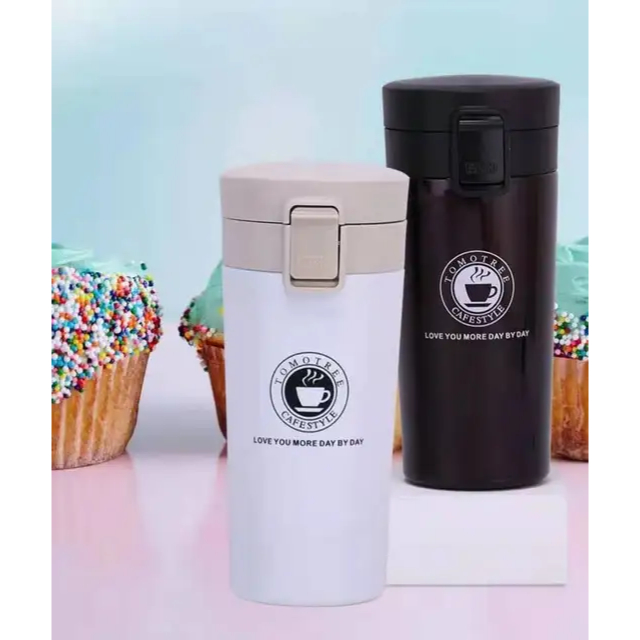 Termos Mug Gelas Cangkir Tumbler Kopi Tahan Panas &amp; Dingin Stainless Coffee Cup Travel Double Wall