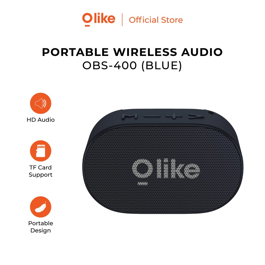 Olike OBS-400 Portable Bluetooth Wireless Speaker Full HD Micro SD