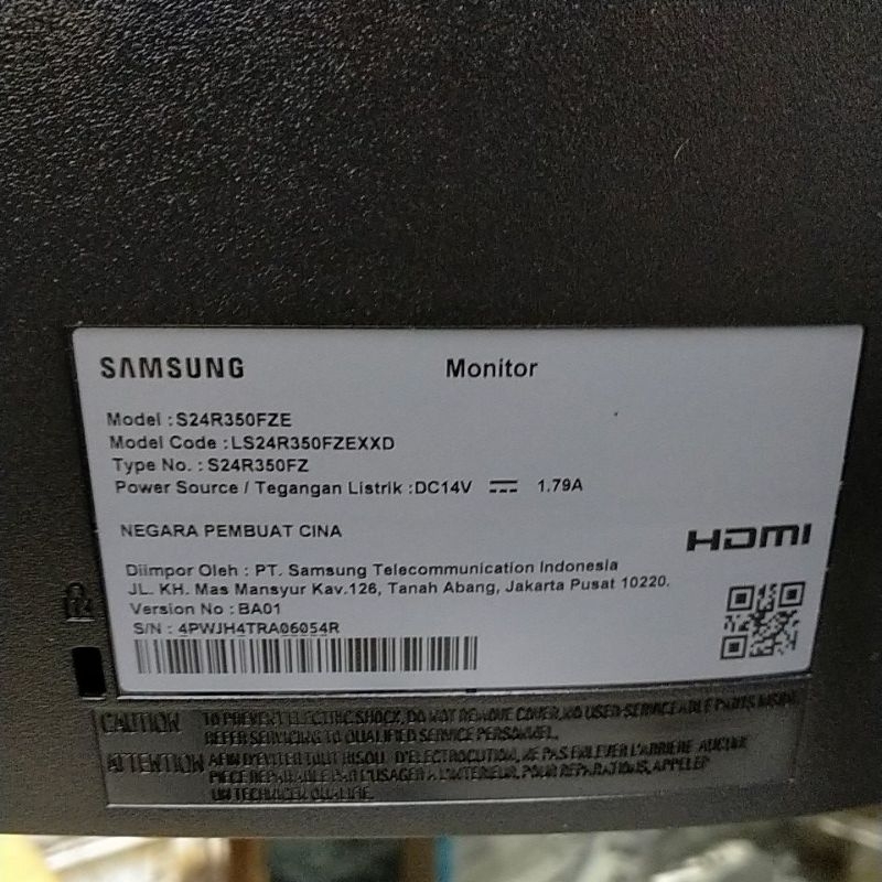 MONITOR LED SAMSUNG 24 INCI LAYAR FHREMLES MULUS LIKE NEW