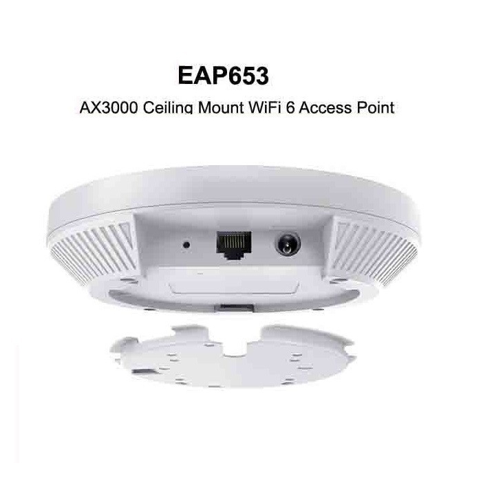 TP LINK EAP653 AX3000 Ceiling Mount WiFi 6 Access Point EAP 653