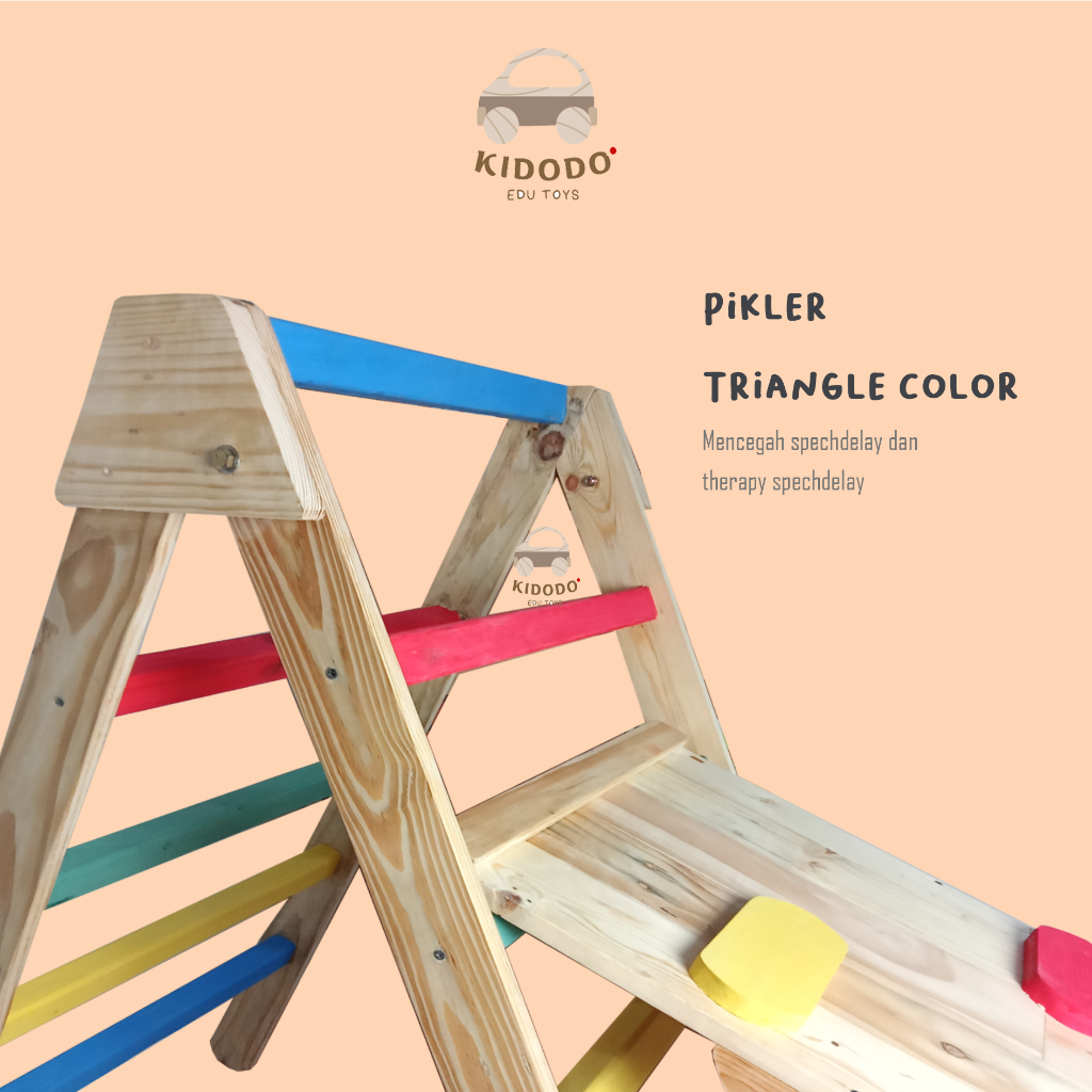 Pikler Triangle - Pickler Prosotan Anak - Perosotan Kayu
