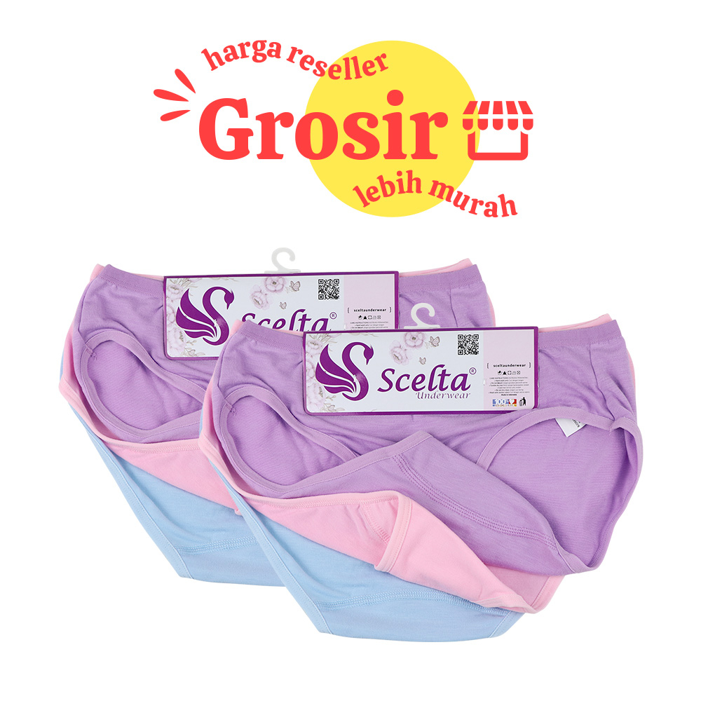 Scelta - Grosir 1 lusin Celana Dalam Wanita Basic Panty Lusinan Harga Reseller Cd Sc 421 Mini