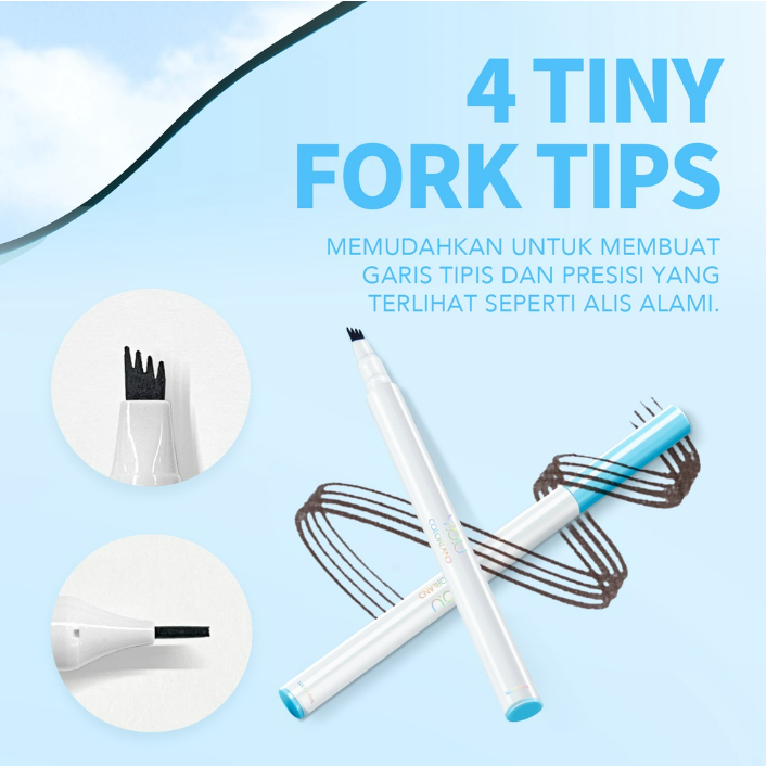 YOU Colorland Ready To Go Brow Tattoo | Alis Natural | Tahan Lama | Kosmetik