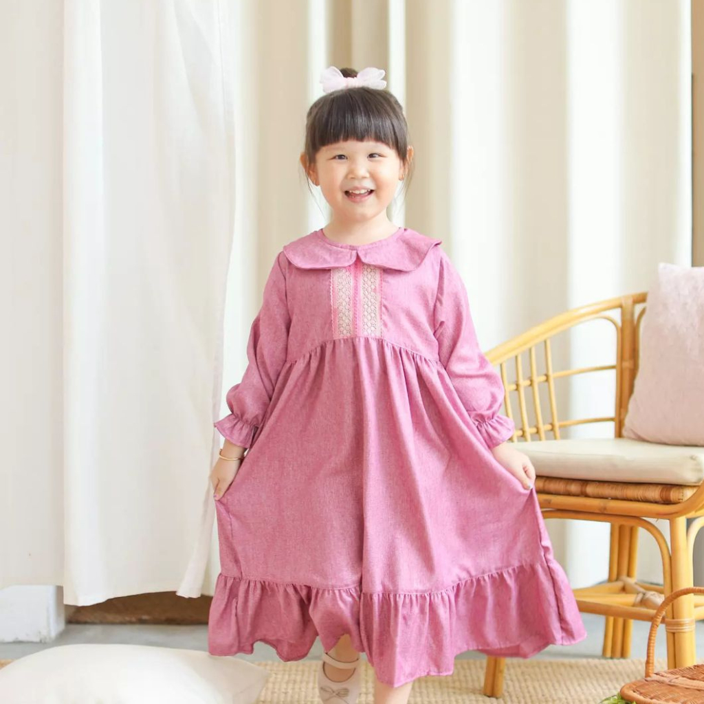NAJWA DRESS / Dress Raya Series / Dress Anak Perempuan
