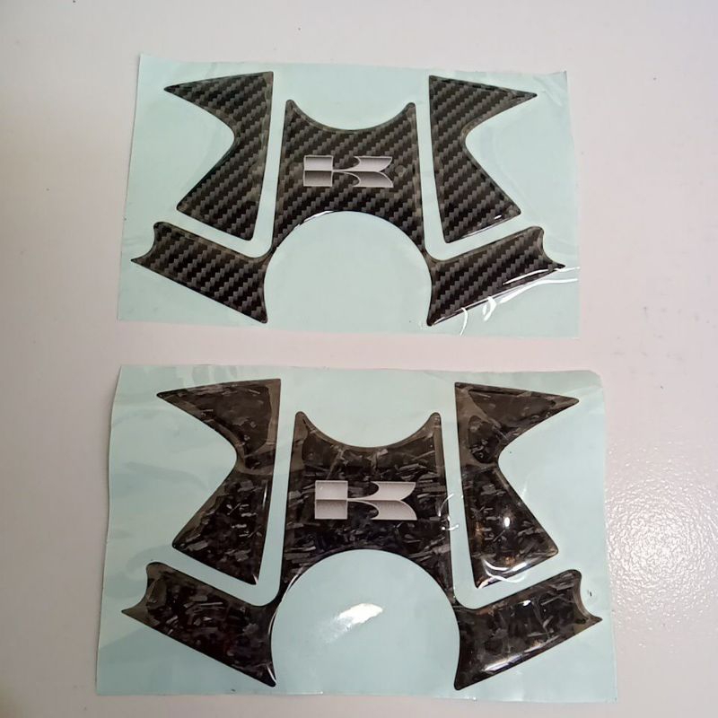 Emblem Stiker Timbul Segitiga Ninja 250 Karbu Ninja 250 fi