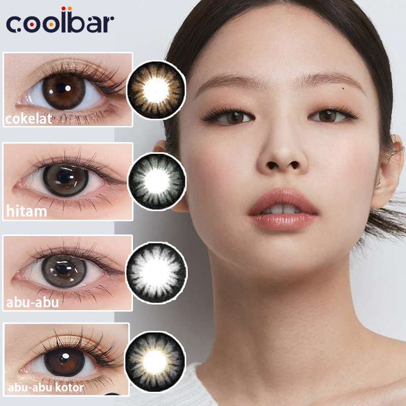 COOLBAR kontak lensa Diamond/soflens grey/softlens brown/soflens murah/softlens 14.2mm