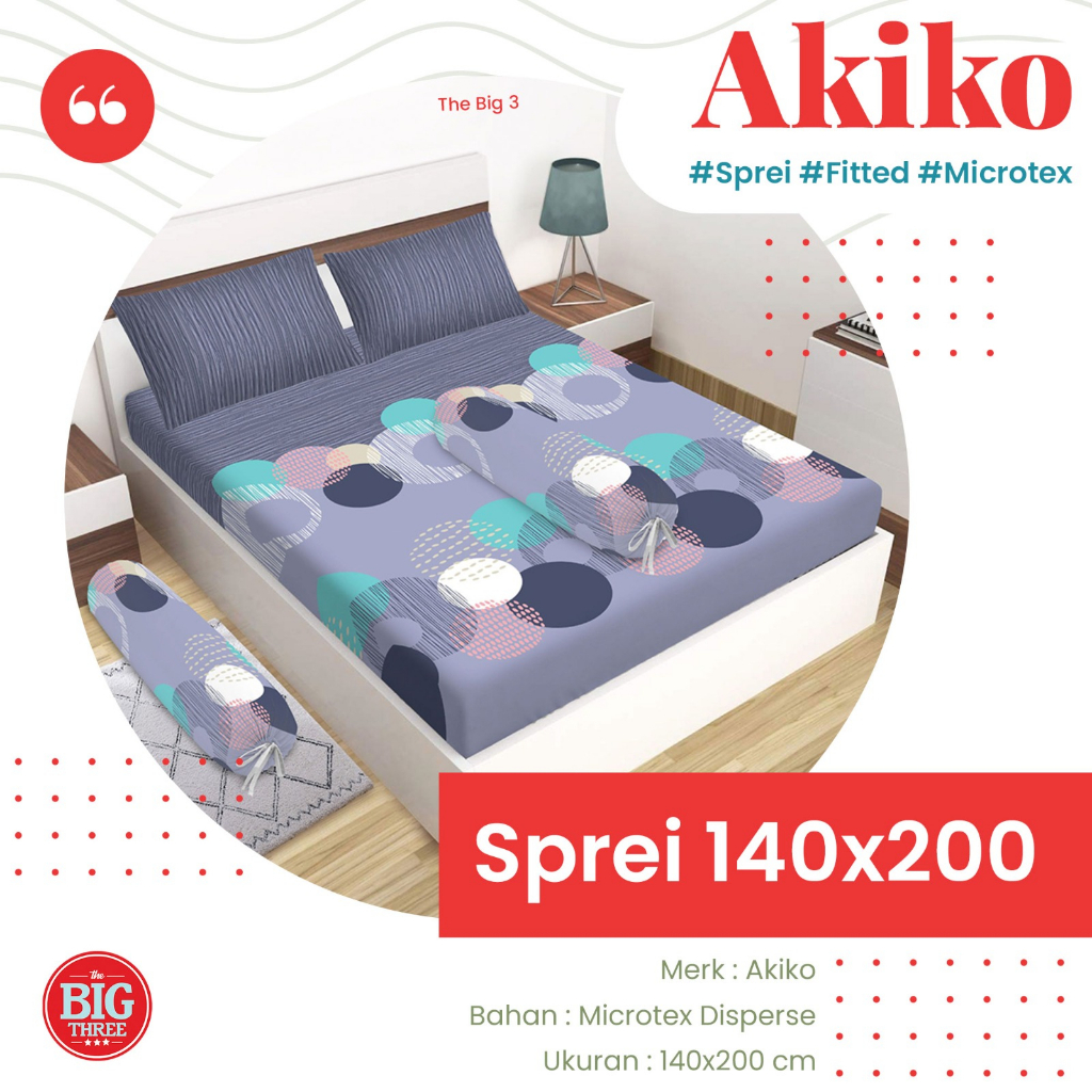 Sprei Akiko 140x200 motif Alessandro Bulgari Crystal Davinci Emily Khaki Felix Johnson Luigi Massimo Movenpick Yellow Stone - SP AKIKO 140 TBT