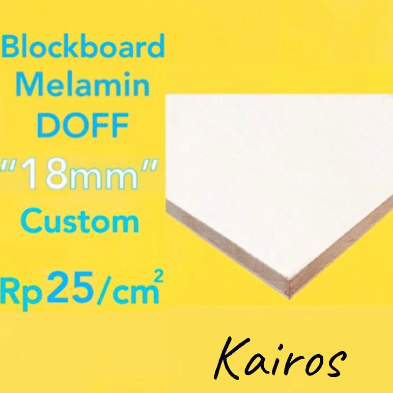 Blockboard Melamin 18mm 1 muka Custom Doff