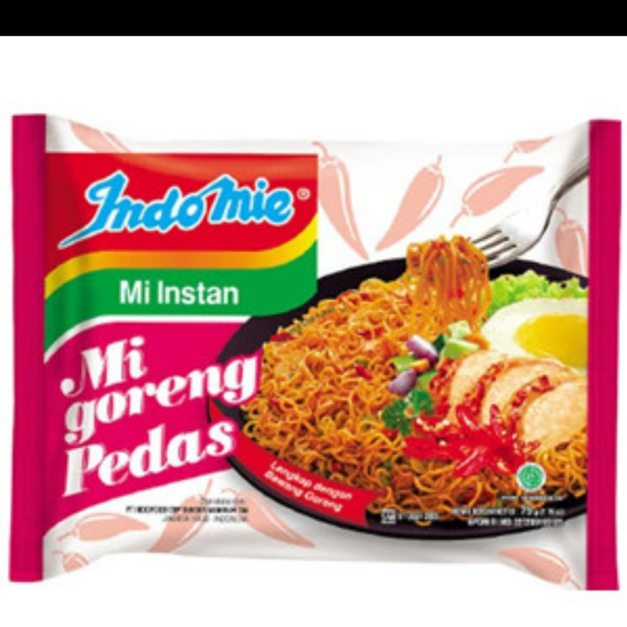 indomie goreng pedas mie instan indofood