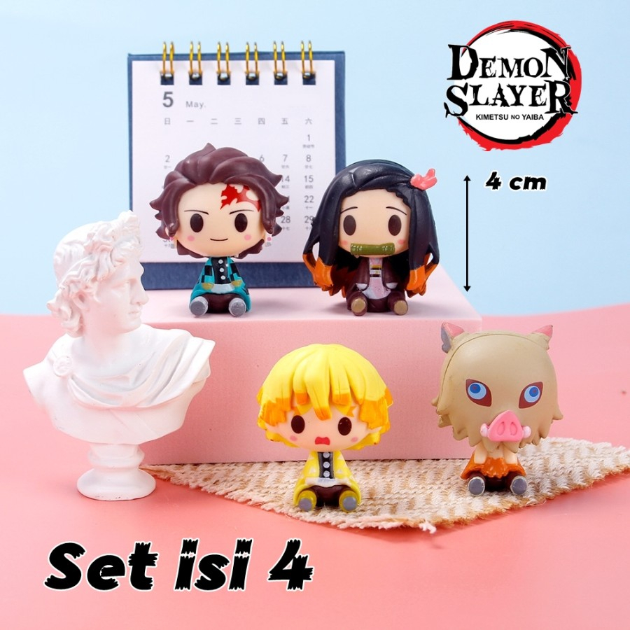 Action Figure set Kimetsu No Yaiba Chibi Ver Tanjiro Nezuko
