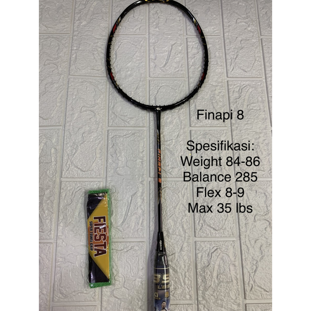 Raket Badminton APACS FINAPI 8 GRIP 4U G2 Max 35Lbs original