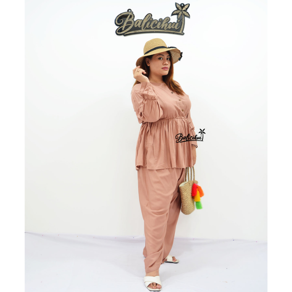 Balicihui Set Annisa Setelan Plus Size Big Size Jumbo Set Wanita