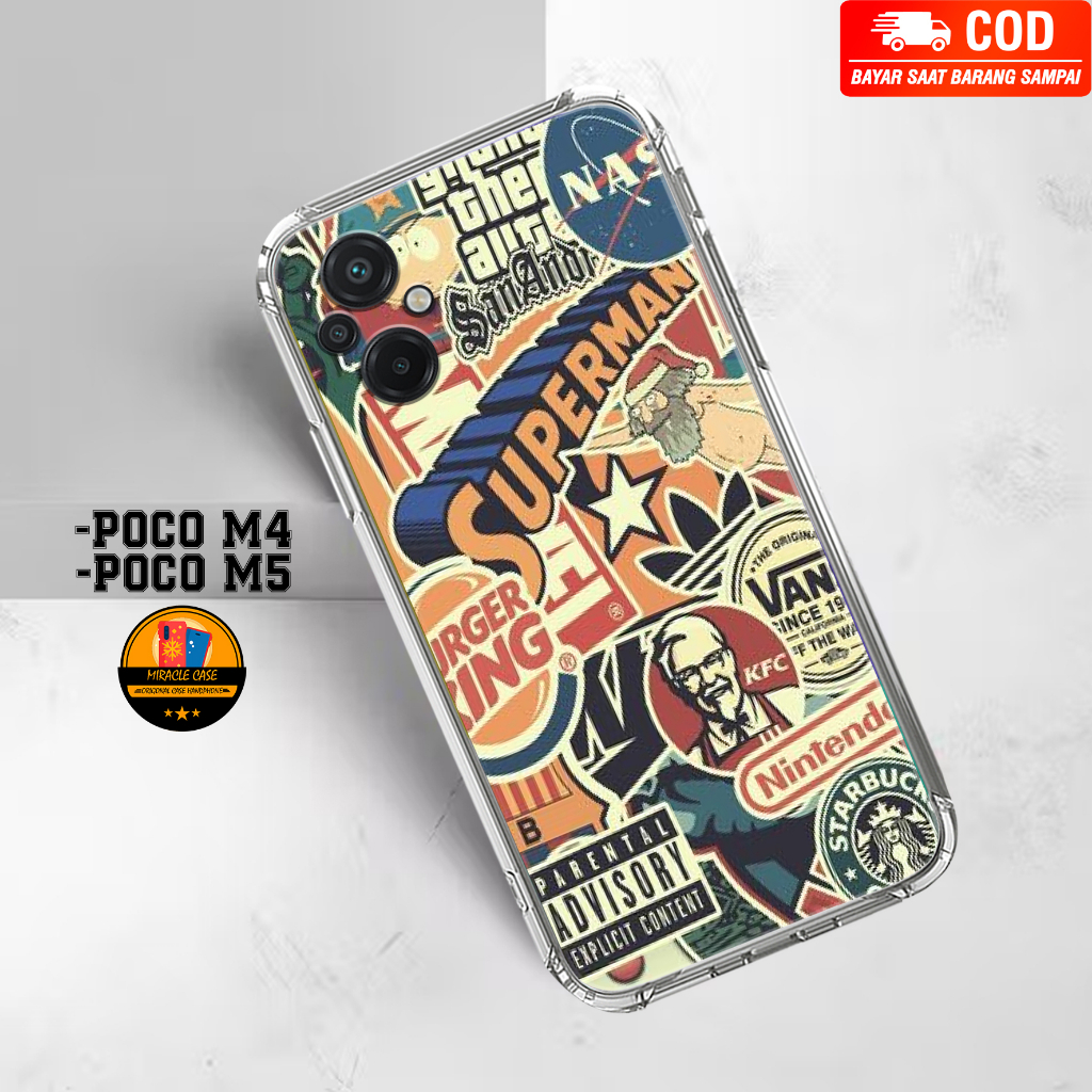 Case POCO M4 / POCO M5 - Casing POCO M4 / POCO M5 Terbaru 2023 MIRACLE CASE [ MRVL ] Silikon POCO M4