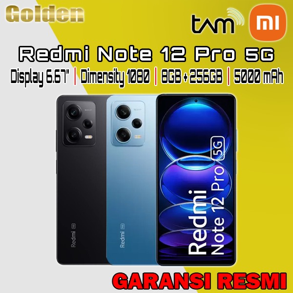 XIAOMI REDMI Note 12 Pro 5G 8/256 Ram 8GB Internal 256GB Garansi Resmi