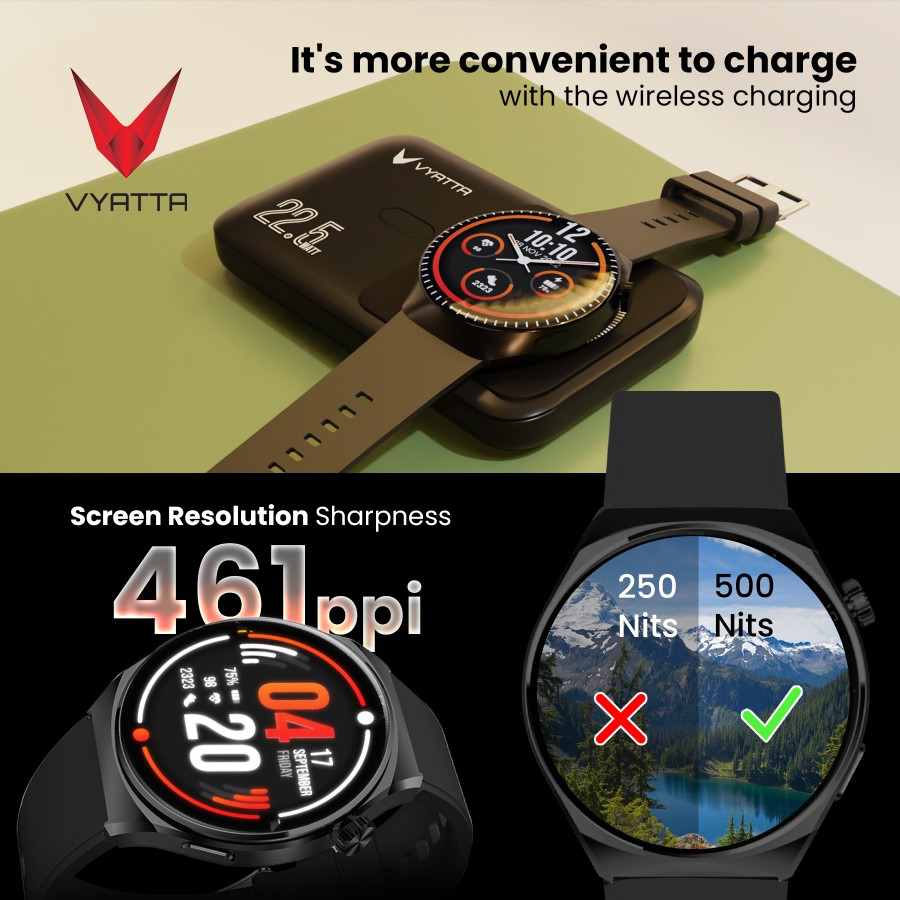 VYATTA FITME SPECTRE ULTRA SMARTWATCH AMOLED 1,43&quot; WIRELESS CHARGING