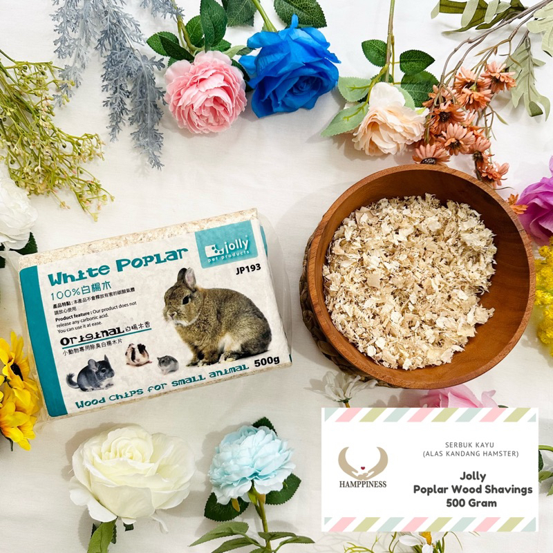 Serbuk Kayu / Serbuk Kayu Poplar / Poplar Wood Shavings / Jolly White Poplar 500 gram