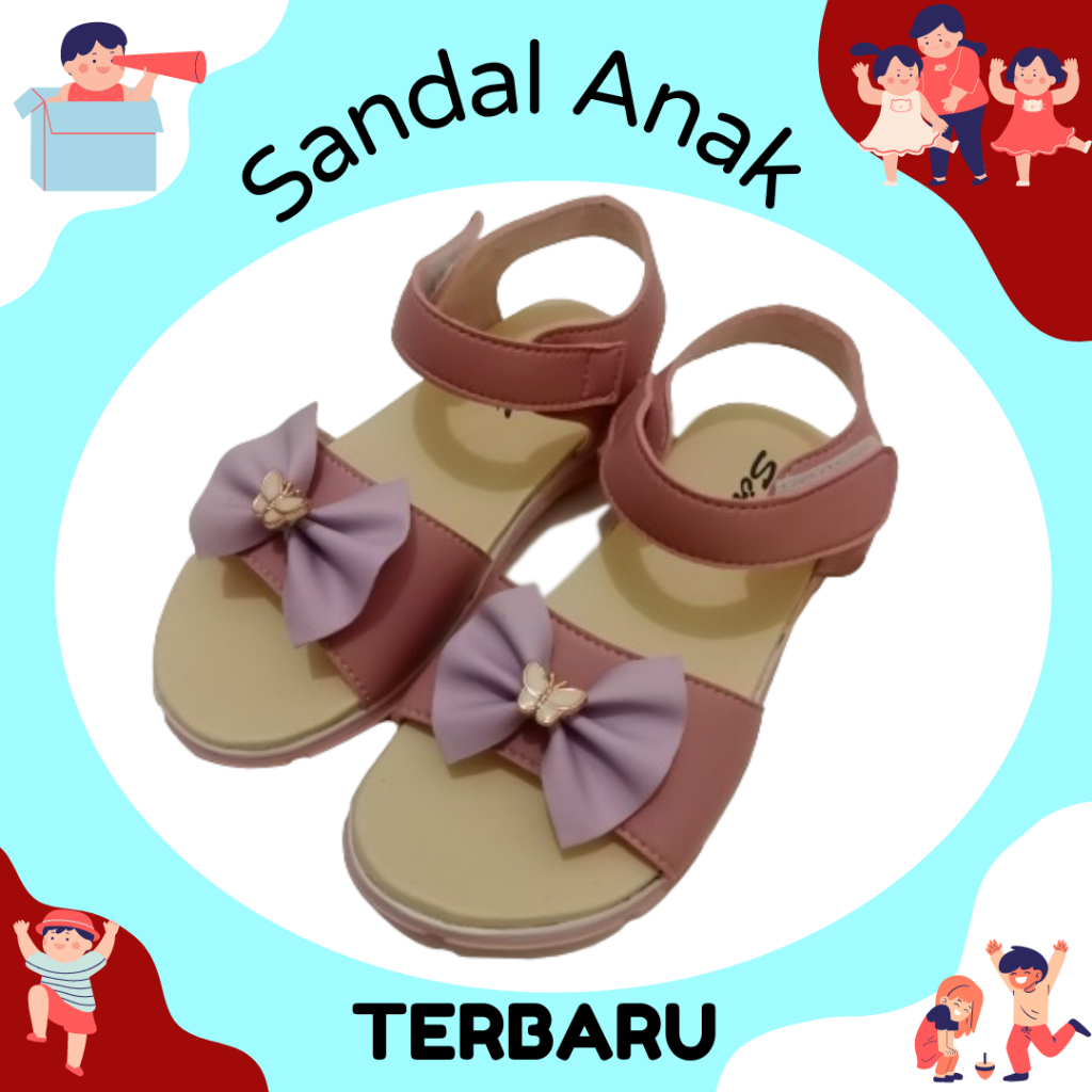 Sandal anak Perempuan Model Terbaru Size 31-35