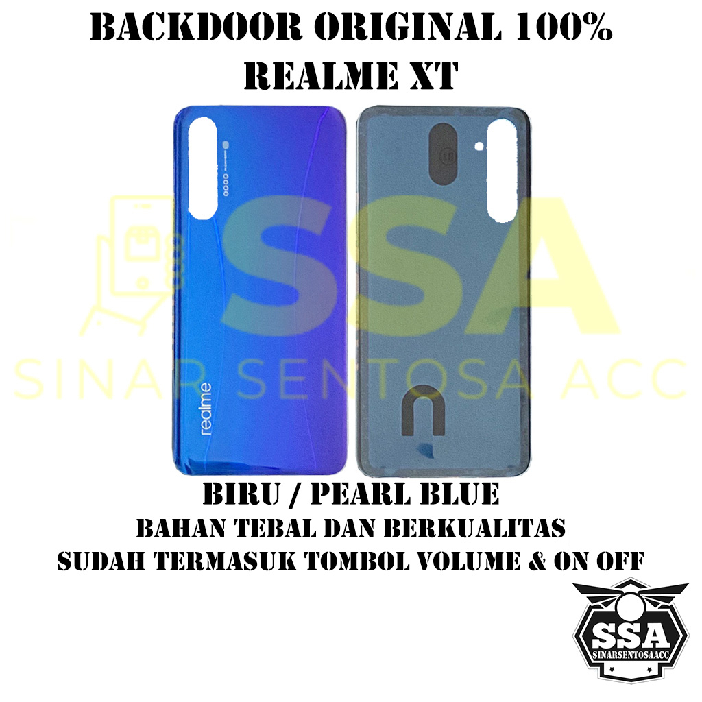 Backdoor Original 100% Realme XT Tutup Baterai Tutup Belakang Backcover Back cover Real Me XT RealmeXT X T