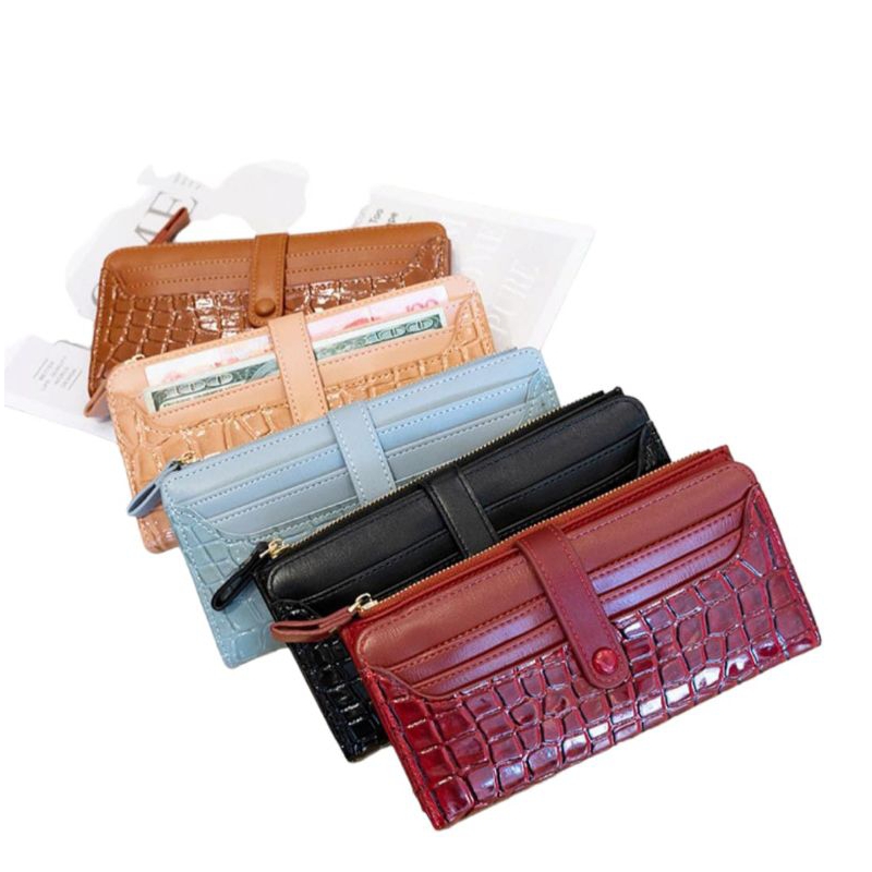 SLN-09-1 Dompet Wanita Panjang Bahan Kulit PU Premium